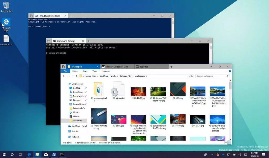 Проводник Windows 10 получит официальную поддержку вкладок