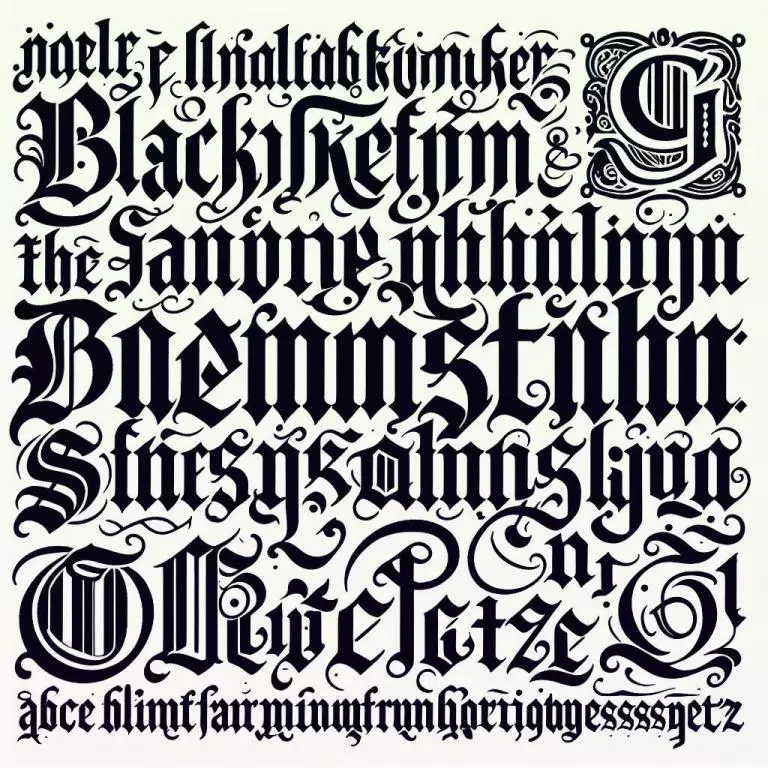Шрифты для немецкого языка: Виды немецкого письма