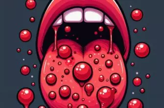 Пузырьки с кровью под языком
