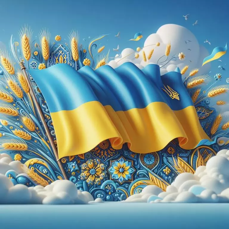 Украинский флаг на украинском языке: История флага