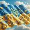 Украинский флаг на украинском языке