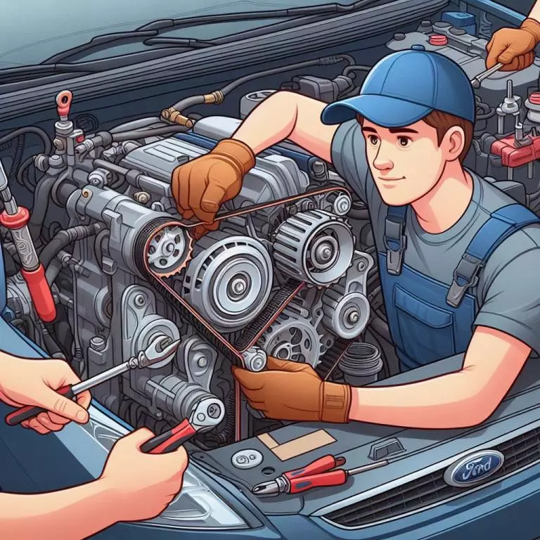Как натянуть ремень генератора форд фокус 2 рестайлинг: Замена ремня генератора Ford Focus 2 1.6