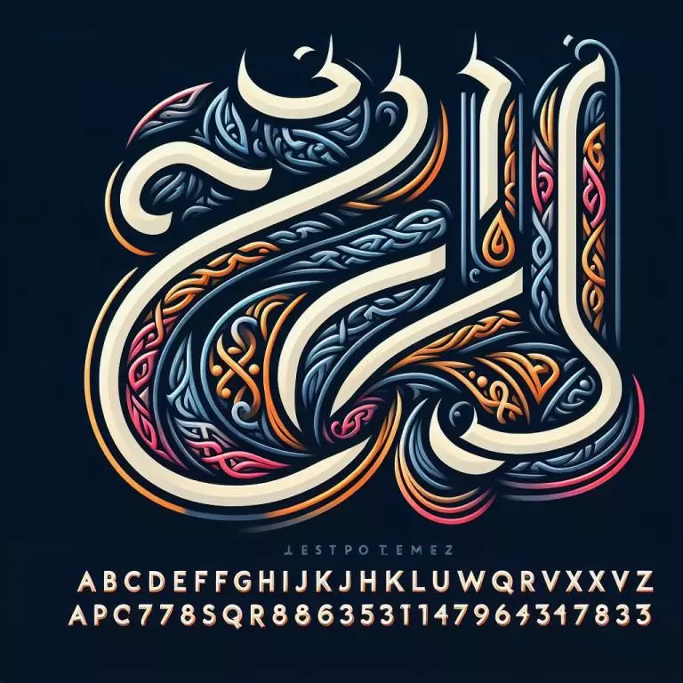Шрифты для арабского языка: Шрифт в арабском стиле Пехлеви