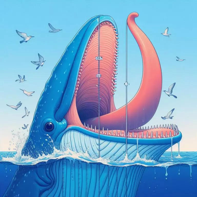 Размер языка у синего кита: Как выглядит синий кит?